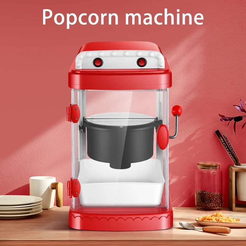 Automatische elektrische Popcornmaschine für gewerbliche und haushalt, kleine Mini-Popcornmaschine, Puffreismaschine, Snack-Ausrüstung für Stände