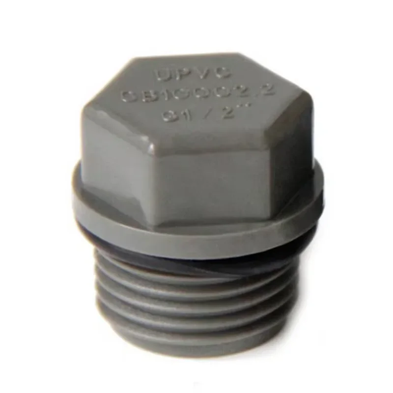 

1/2 3/4 1" BSP male thread Plug PVC Pipe Screw Plug Pipe Fittings Tube End Caps Plumbing Accessories Garden Irrigation Connector
