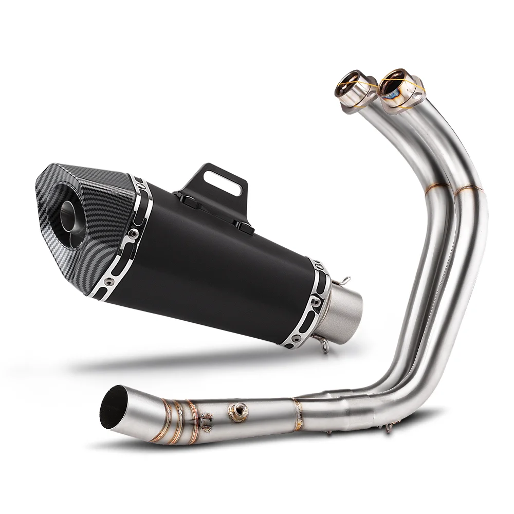 

Выхлопная система мотоцикла, передняя соединительная труба из нержавеющей стали MT07 2014-2024 глушитель mt07, и DB killer