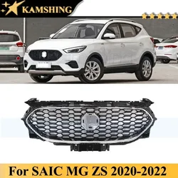 Kamshing For SAIC MG ZS 2020 2021 2022 Front Bumper Grill Mask Radiator Grille Medium Net Racing Grills AUTO GRILLE