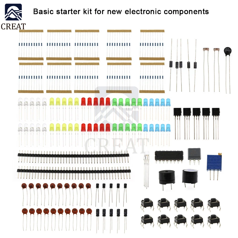 830 Hole LED Buzzer Capacitor Resistor Basic Starter Kit Electronic Components for R3