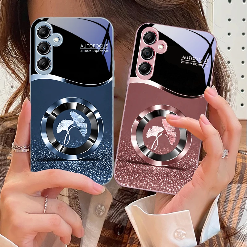 

Blue Ginkgo Leaves For Samsung A 73 72 71 A70 56 55 54 A53 52 A51 A50 42 A35 A34 33 32 31 26 25 24 23 22 30 glass phone case