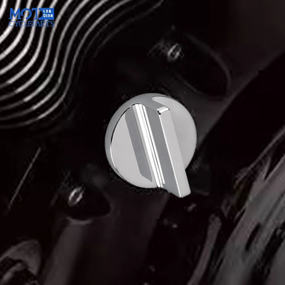 جديد لـ Kawasaki Vulcan 1600 Classic Mean Streak Nomad VN1600 2003-2007 2008 ملحقات الدراجة النارية غطاء حشو الزيت الخام الكروم #2