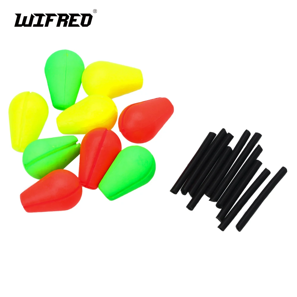 30pcs Fly Fishing Foam Float Tube Strike Indicators EVA Oval Bobbers Floating Tear Drop Pompano Rig Bottom Rigs Boat Fishing