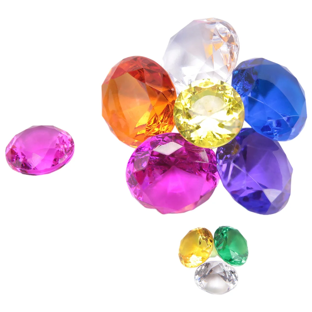 Mergulho gem piscina brinquedos colorido diamante gem com tesouro pirata caixa de peito verão pedras preciosas subaquáticas conjunto para crianças