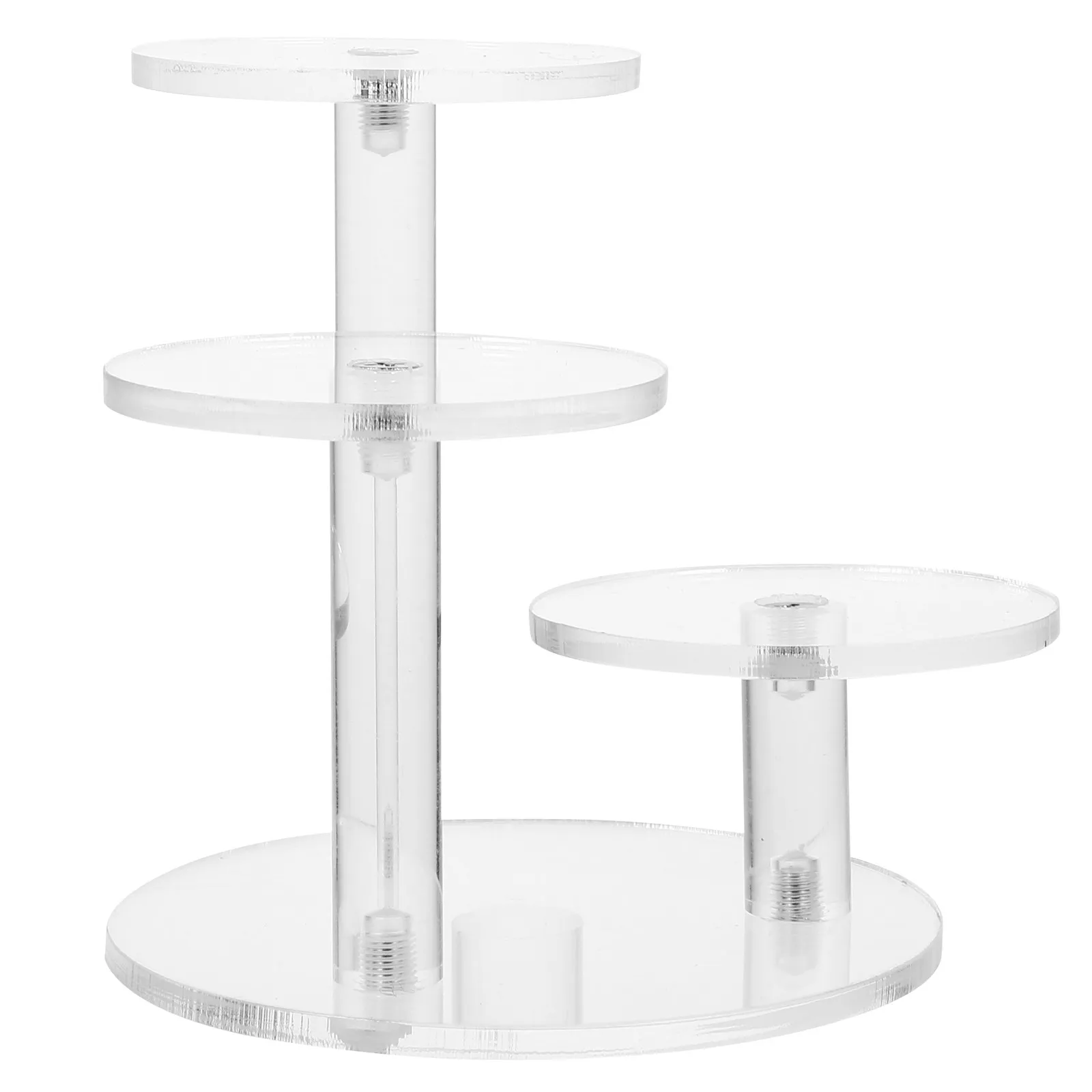 

Smooth Finish Acrylic Display Stand Riser for Necklace Bracelet Perfume Makeup Desktop Collection Storage Elegant Modern Shelf