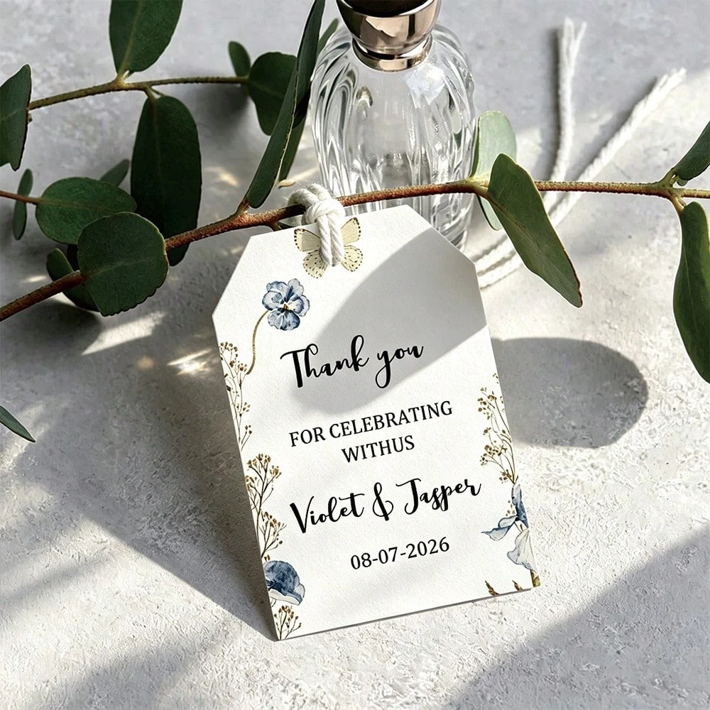 Customized Gift Tags Personalized Wedding Labels Guest Favor Party Bridal Shower Decor Gift Decoration Hang Tags view 4