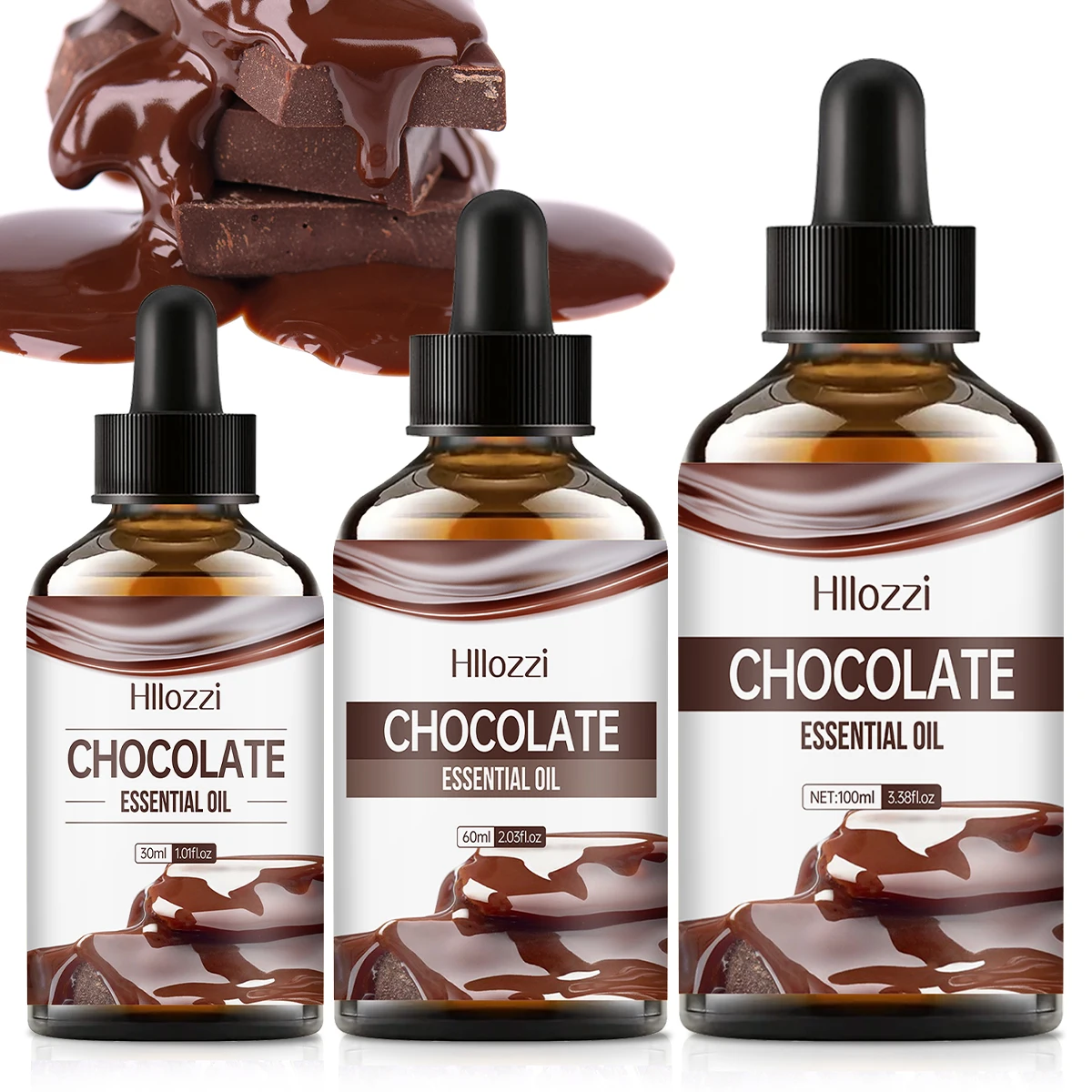 Chocolate essential oil has a sweet and mellow fragrance and is suitable for body massage and hair care.