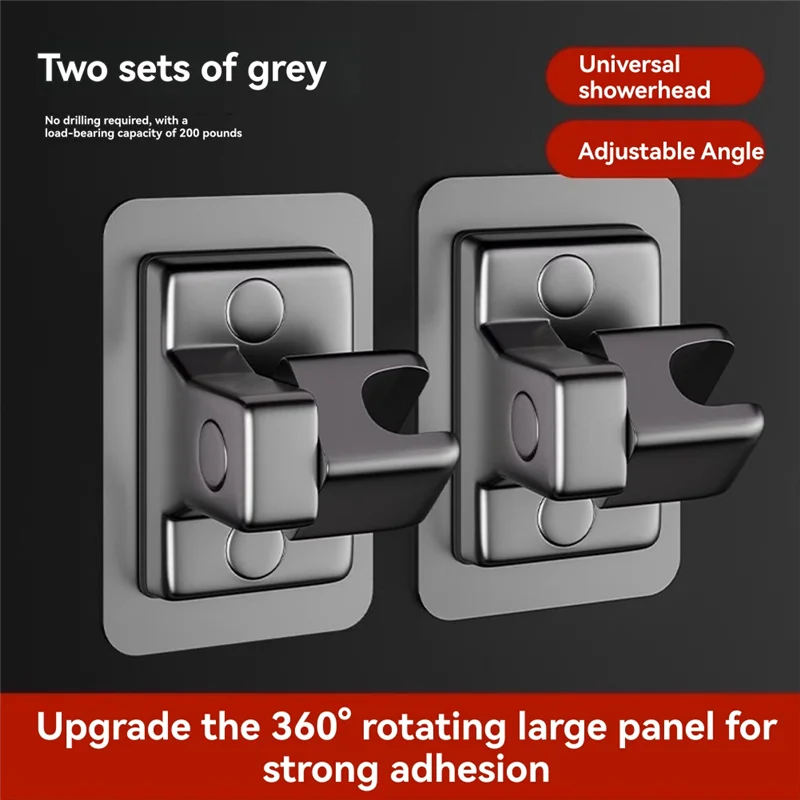 

AT29 — настенное крепление без дрели, 360° ° Регулируемый держатель насадки для душа — универсальная портативная модель с высокой вязкостью (2 шт.)