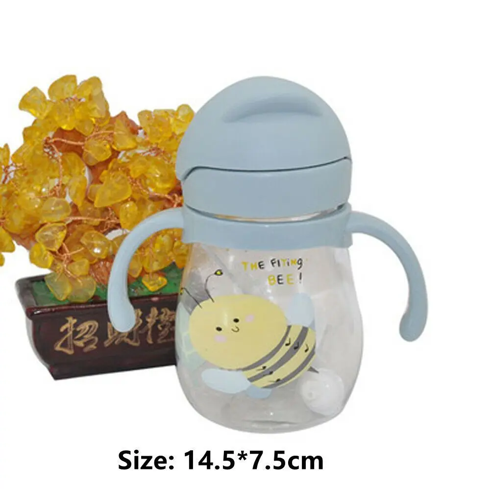 

Children Travel Cute Cartoon Portable Water Bottle Straw Drinkware Drinking Bottles Water Cup