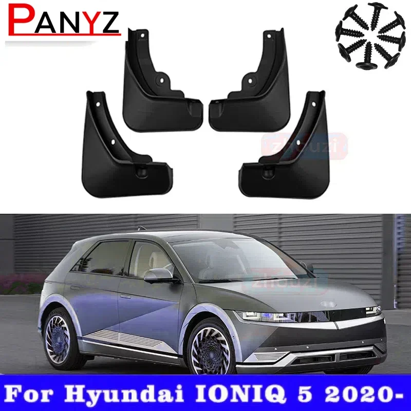 For Ioniq 5 2020-2022 Mudguard V250 Car Fenders Mud Flaps Vito Splash Guards Metris Mudflaps 4Pcs Car Front Rear Mudflaps