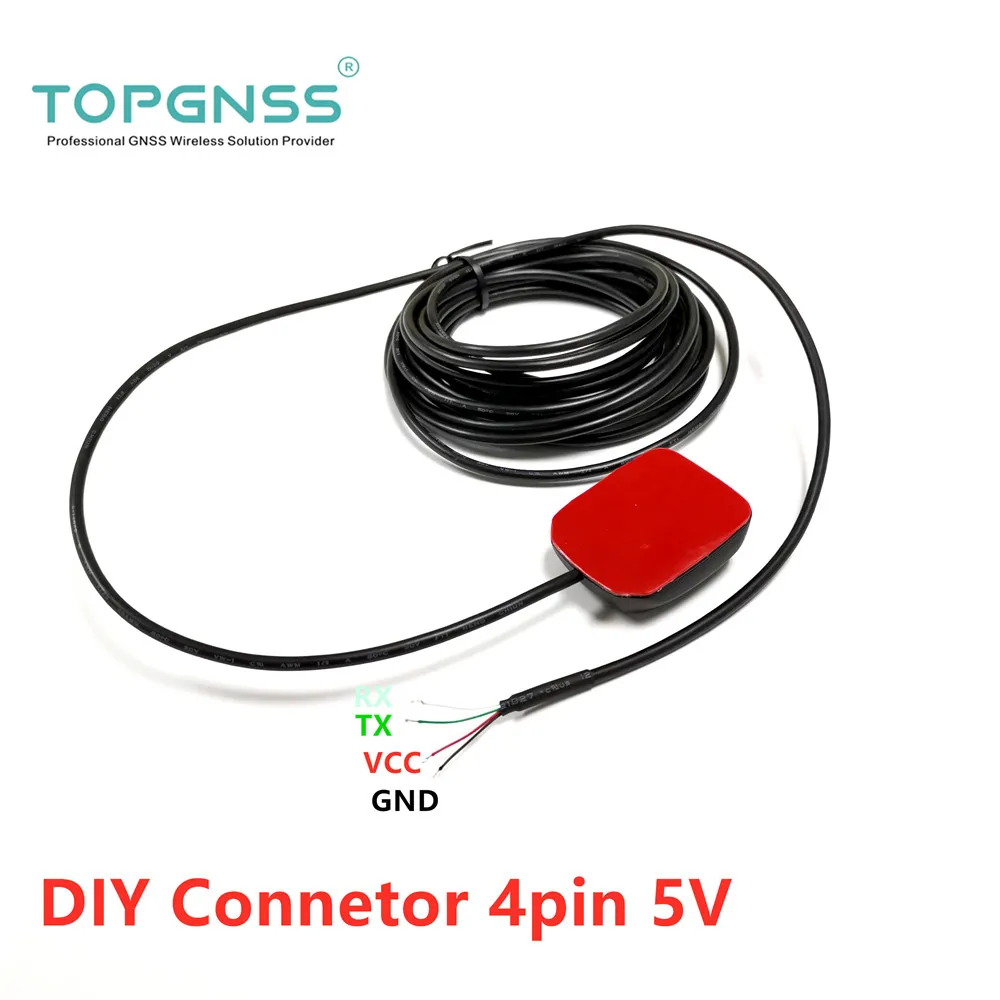 DIY connector GN200G RS232 Level 9600 baud rate NMEA0183 cable 3meter GNSS receiver  GPS GLONASS  QZSS waterproof IP67