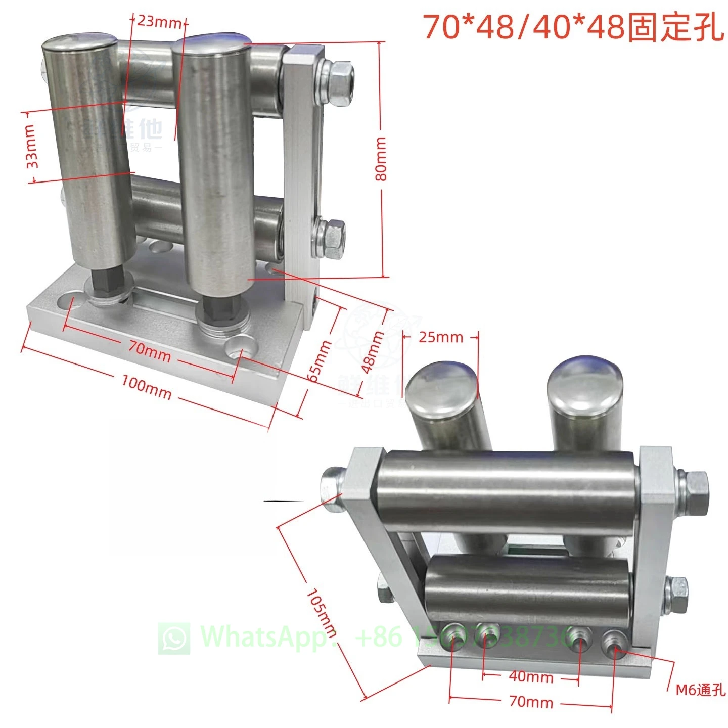 

Bearing Stainless Steel Cable Drum, Rotating Flexible Derrick Wire Frame, 4-Cylinder Unpowered Roller Positioning Rack