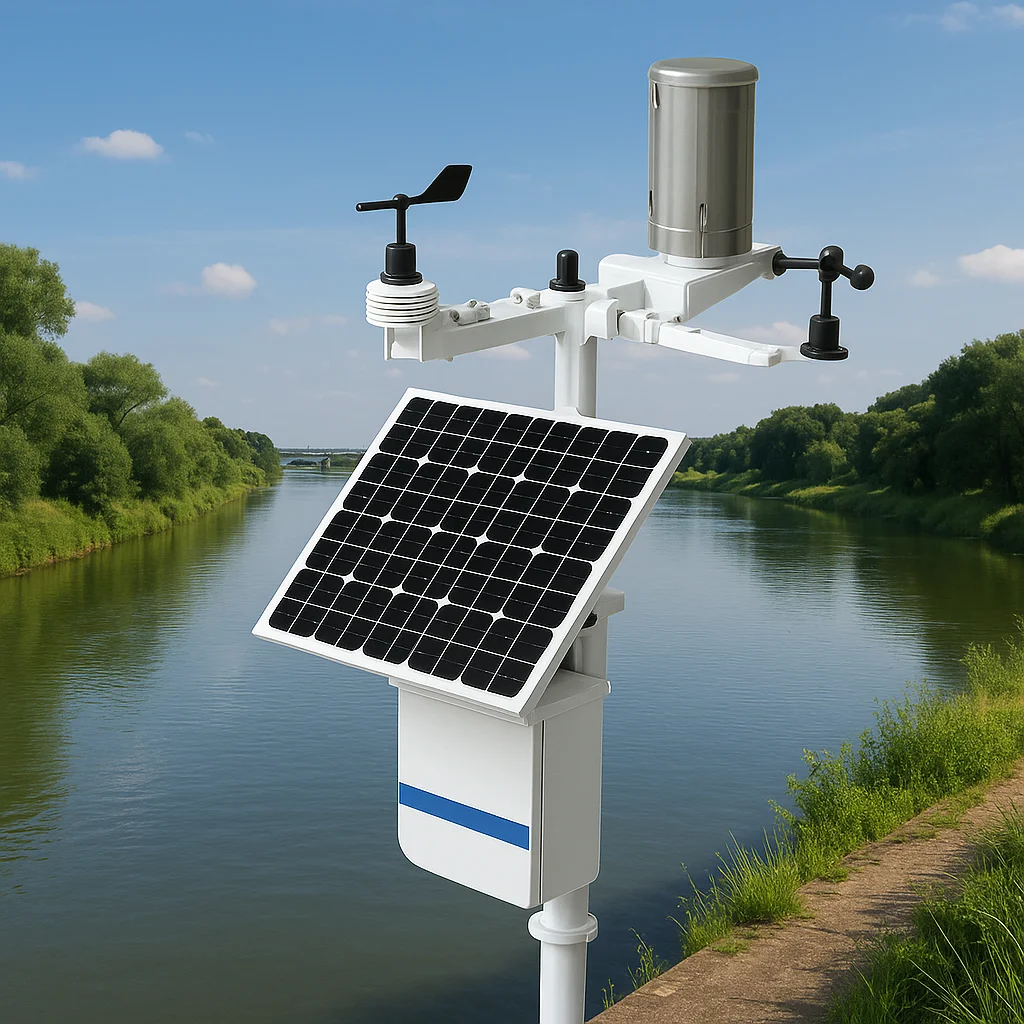 

Multi Function Wind Speed Rain Gauge Temperature Humidity Monitoring Lorawan PV Solar Compact Automatic Weather Station