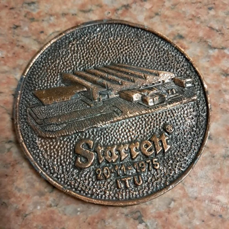 

1975 Brazil Machining Vintage Commemorative Coin - Factory Opening Collectible Advertising