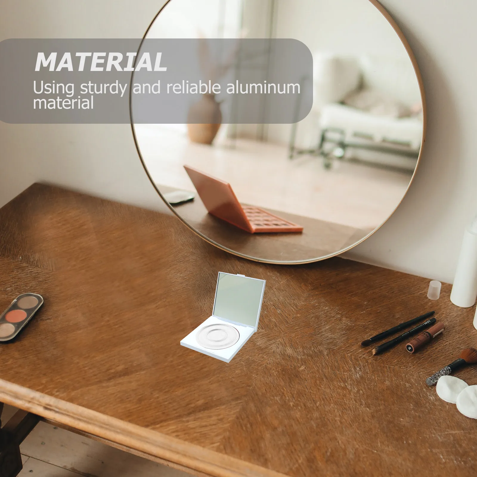 

3pcs 38mm Eyeshadow Blush Palette Aluminum Pan Empty Container DIY Box for Makeup Storage Travel Cosmetics Case