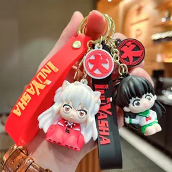 Anime Inuyasha Keychain Higurashi Kagome Kikyo Sesshoumaru Cartoon Pendant Keychain Cosplay Prop Package Pendant