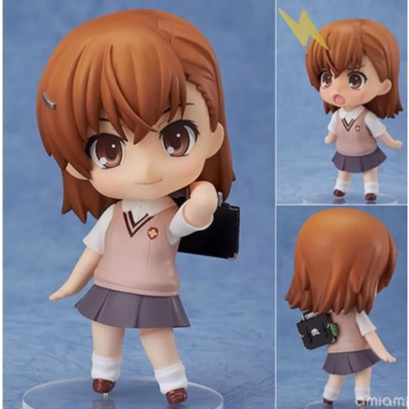 

10CM A certain scientific electromagnetic gun Q version Misaka Mikoto Gun Sister face changeable clay figure