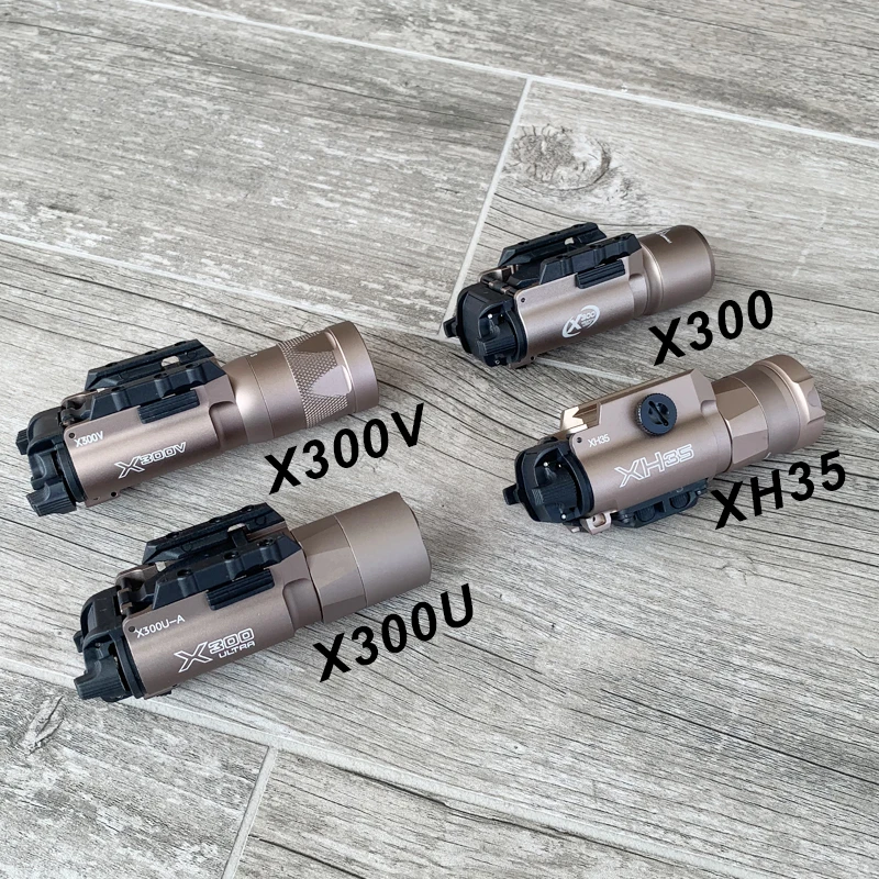 Metal Tactical Lighting X300 X300U Ultra XH35 X300UH-B Pistol Hunting Scout Strobe Flashlight Accessories airsoft equipment 20mm