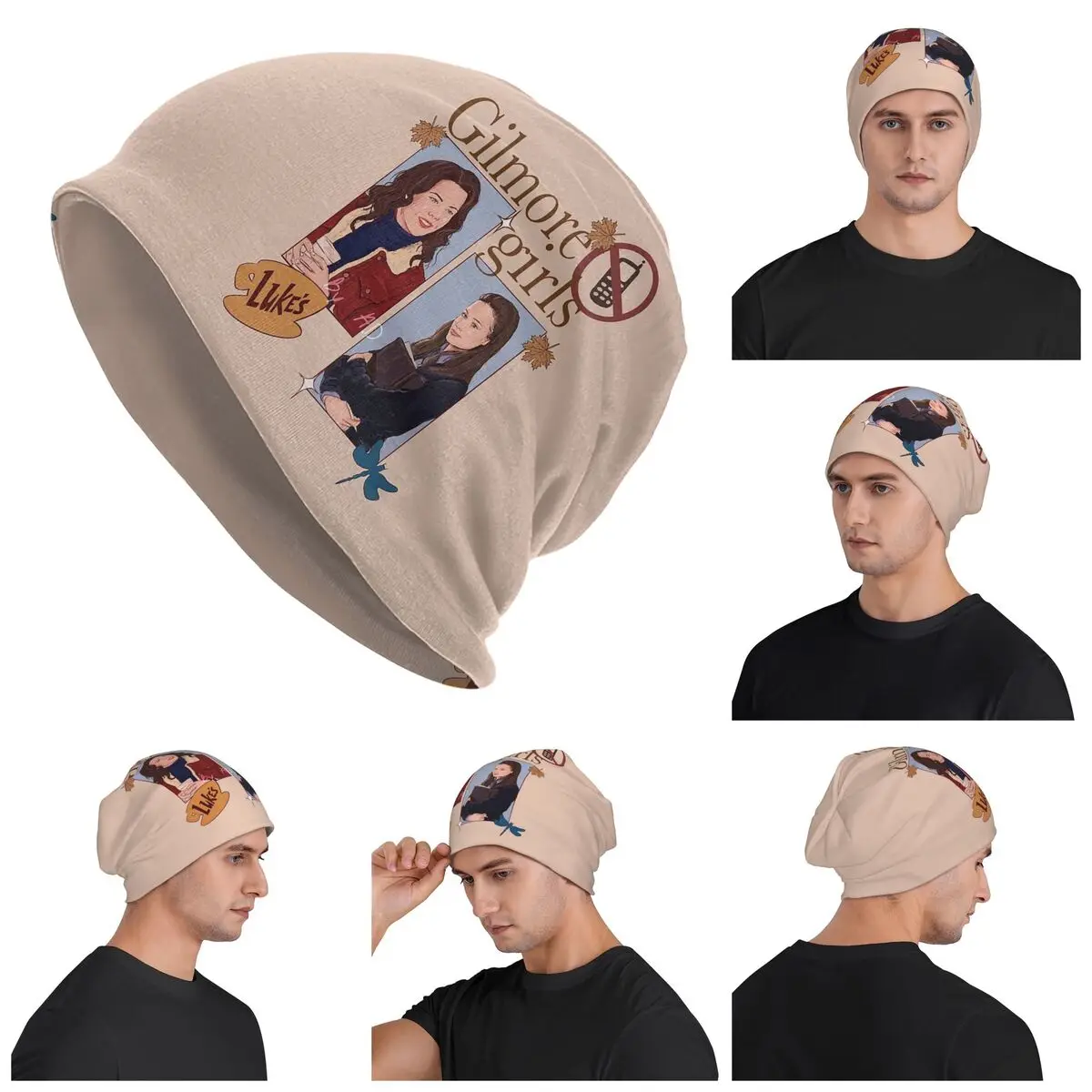 

Gilmore Girls Graffiti Warm Knitted Cap Hip Hop Bonnet Hat Autumn Winter Outdoor Beanies Hats for Unisex Adult