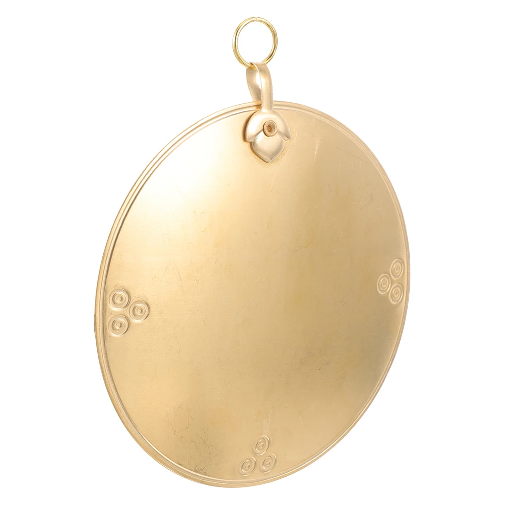 

Vintage Convex Brass Bagua Mirror Chinese Wall Decor Small Round Decorative Pendant for Entryway Wedding Spiritual Home Office