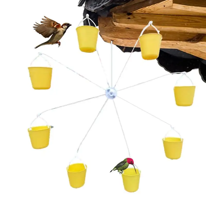

Rotating Bird Feeder Bird Wheel Feeder With Perch Backyard Birding Supplies Bird Watchers Supplies Feeding Buckets For Parakeets