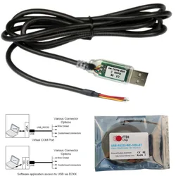 FTDI USB-RS232-WE-1800-BT High Speed Serial Interface Cable BMS Routers PLC Controller Config Cable DS_USB_RS232_CABLE DIY