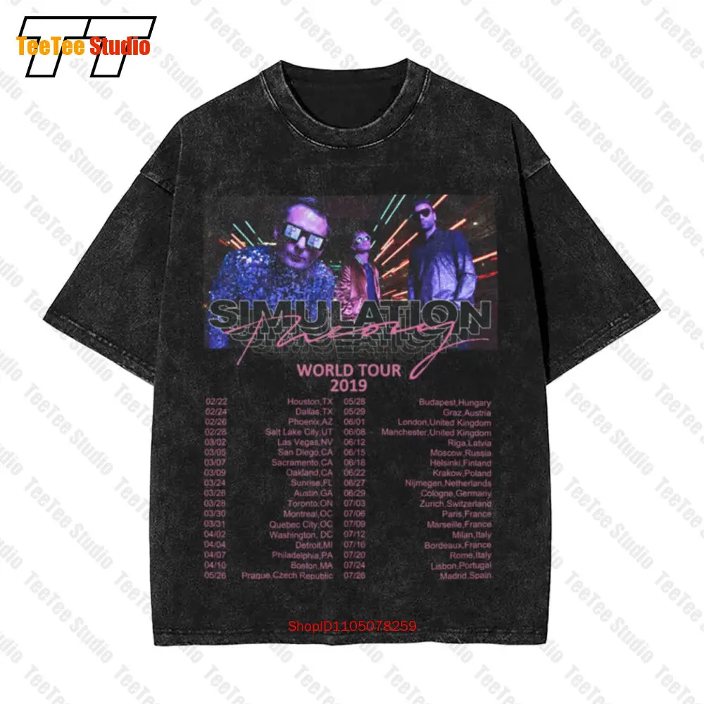 تي شيرت Muse Simulation Theory World Tour 2019 للحفلات الموسيقية الكلاسيكية كبيرة الحجم SWCZ