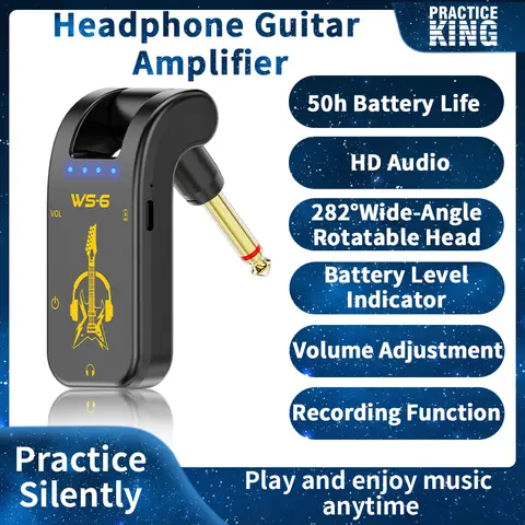 Guitar Mini Amplifier, Portable, Rotatable Audio Head, Rechargeable Battery for Guitar Practice