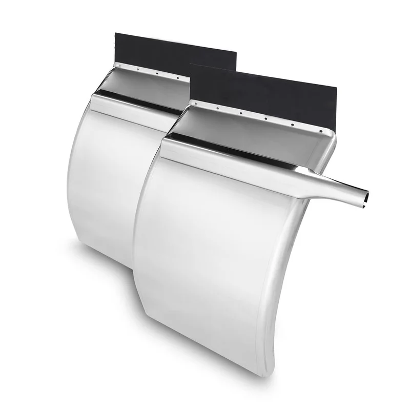 High Quality Custom 38 Inch Stainless Steel Quarter Fenders with Triangular Arm Mounts Replacement Parts