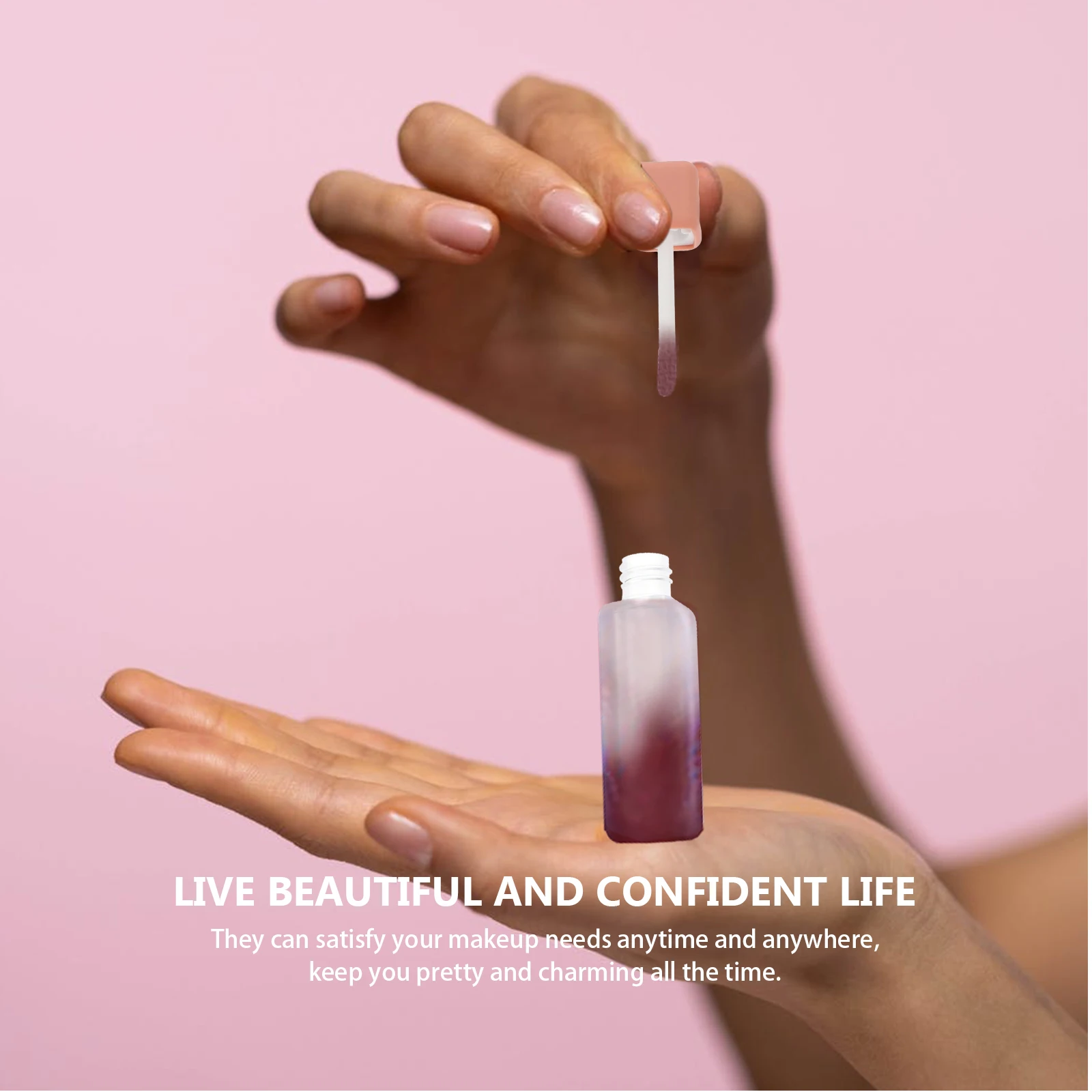 5 szt. tubek na błyszczyk 6 ml, cylindryczne puste pojemniki na szminkę, mini pojemniki na balsam do ust, wielokrotnego użytku, do przechowywania kolorów do ust, do użytku w podróży