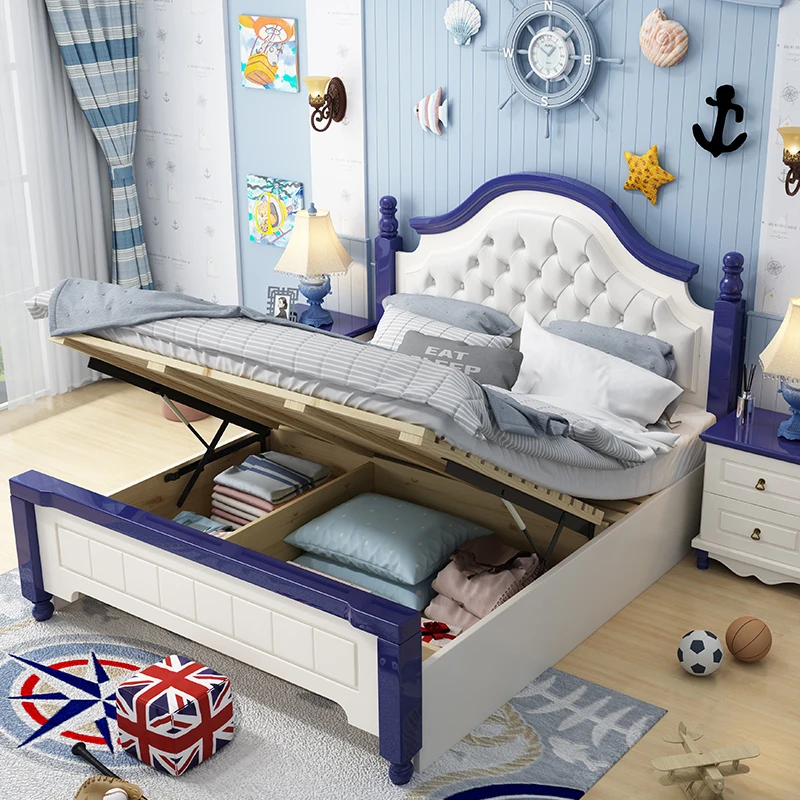 Boy Trame Children Bed Minimalist Ftwin Luxury Wooden Modern Princess Beds Safe Oddler Nordic Cama Matrimonial Bedroom Furniture