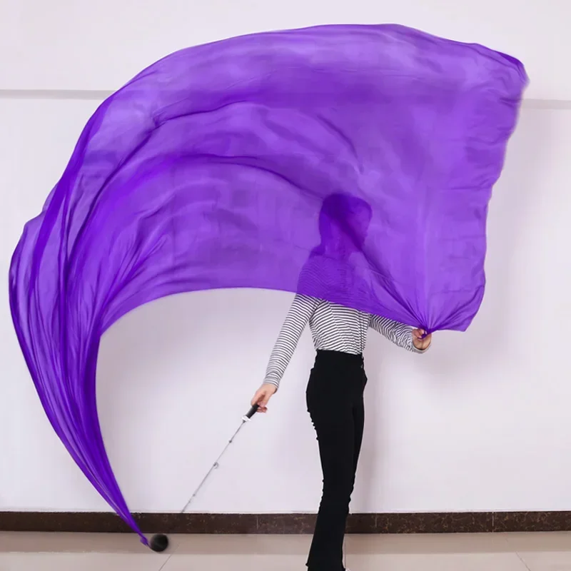 Véu de seda para dança do ventre, 250x114cm, bola de corrente poi, véu de dança do ventre feminino, adereço de palco, bola lançada, profissional personalizado