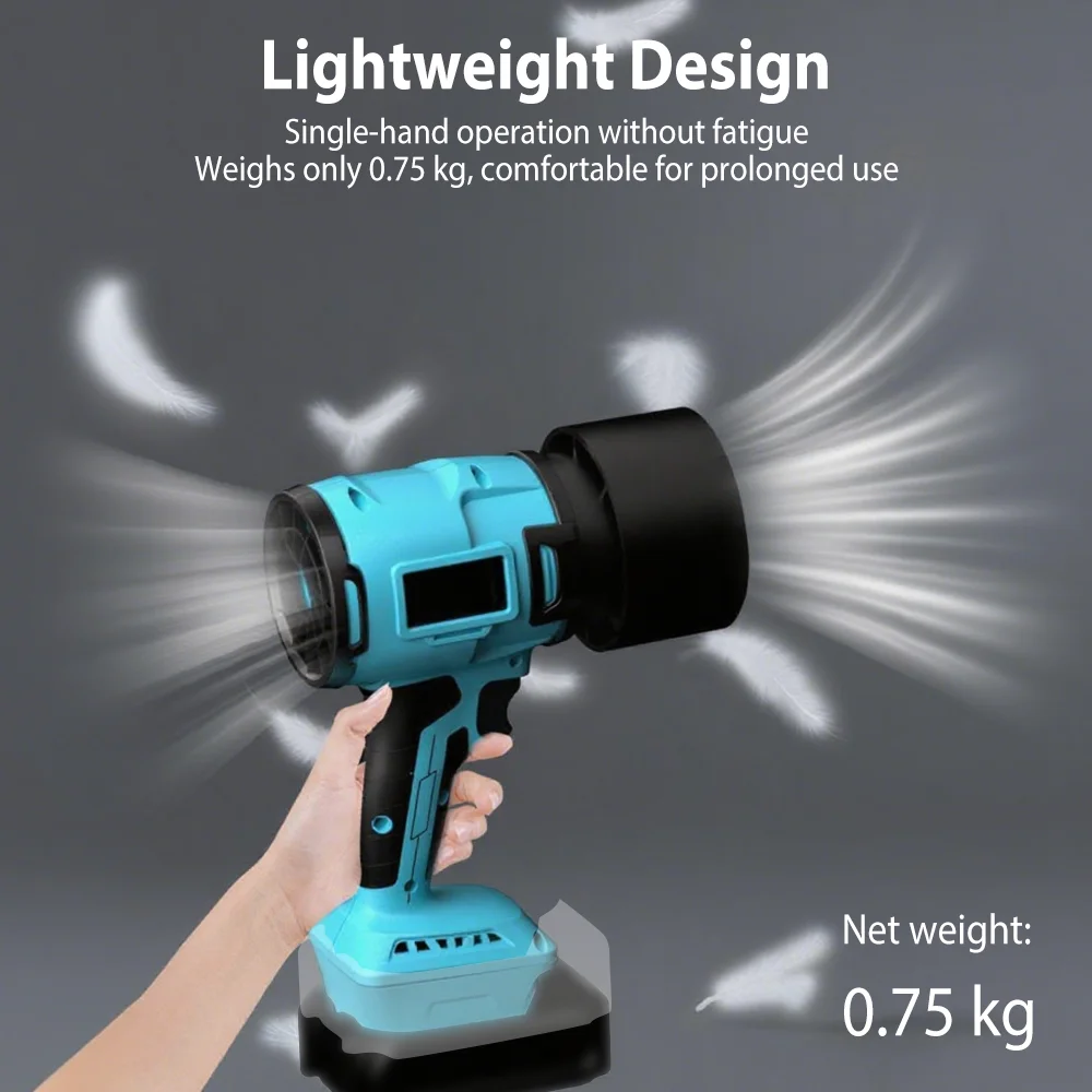 العاصفة توربو مروحة قوية منفاخ الهواء توربو منفاخ الغبار ماكس 1000 جرام التوجه ورقة منفضة يده أداة السلطة لبطارية ماكيت 18 فولت-21 فولت #4