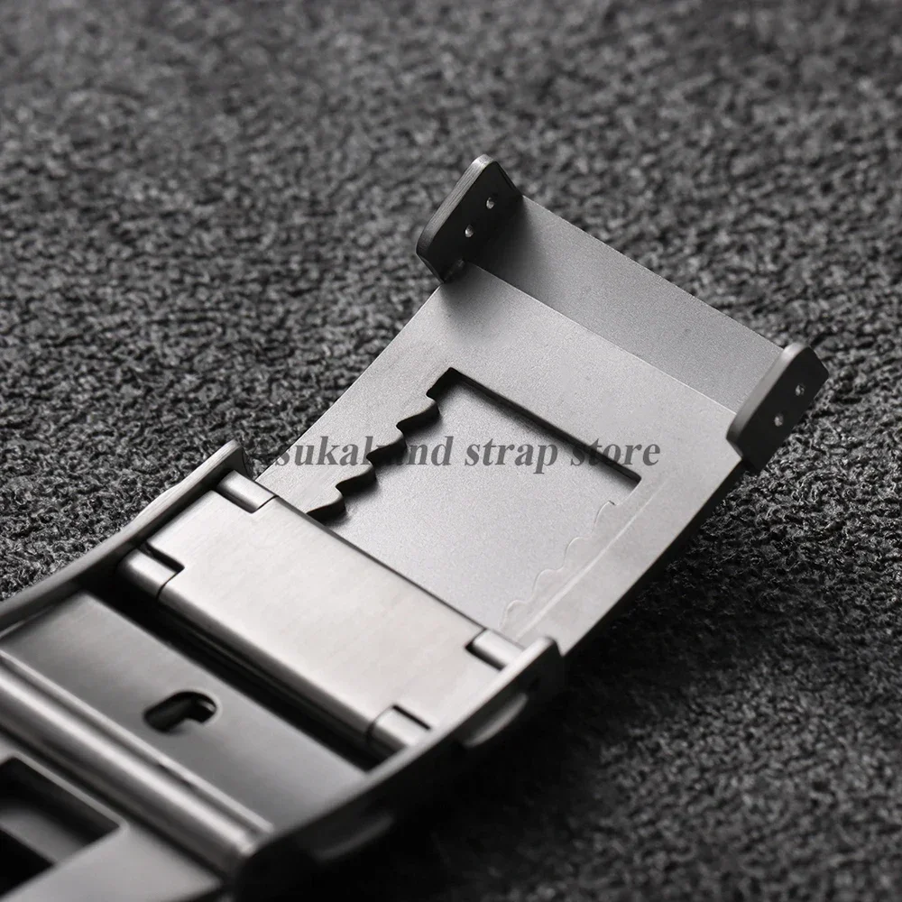 16 18mm 20mm 22mm Luxury Stainless Steel Luxury Watch Buckle Double Extendable Adjustable Watch Button Folding Clasp Accessories