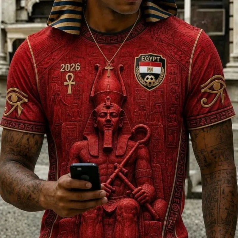 Men Fashion Egypt - Camiseta de Fútbol de Egipto para