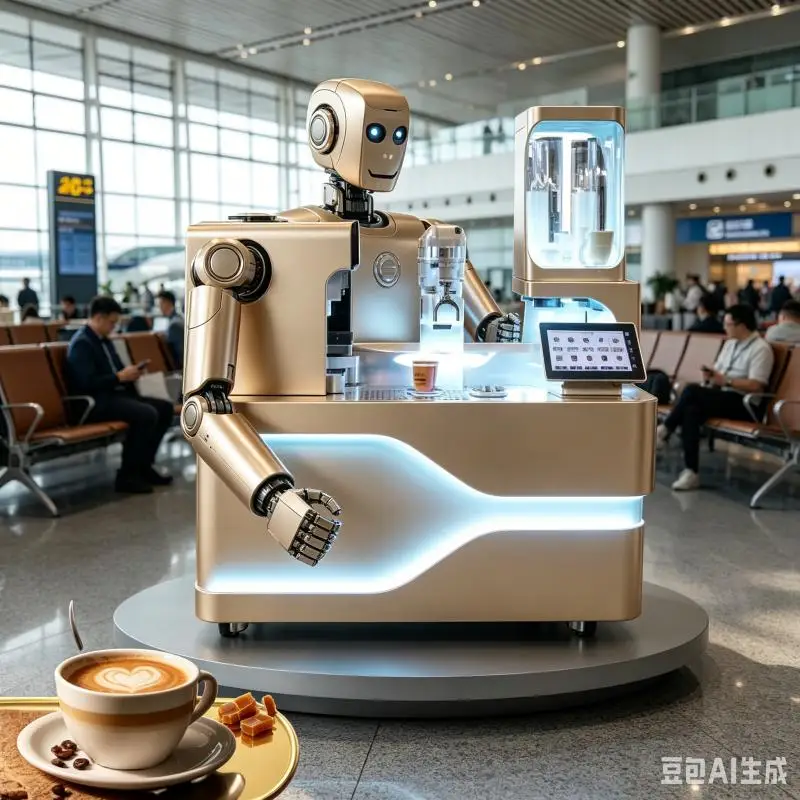 Commercial 6 Axis Robot Vending Machine for Drinks & Coffee Stainless Steel Bartista Kiosk with Auto Clean Function Custom