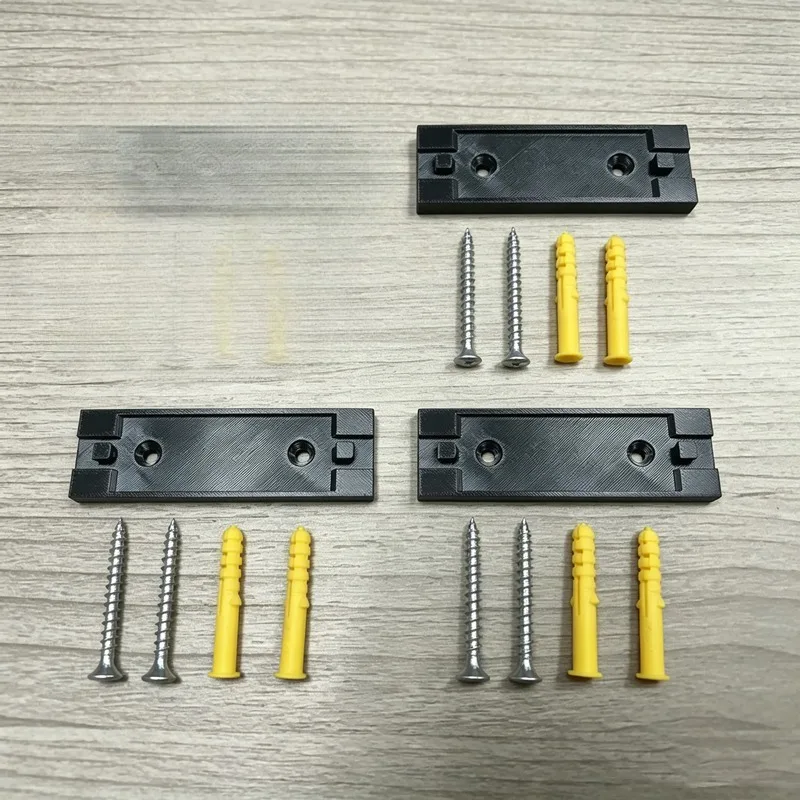 3 Sets Wall Mount Bracket For Milwaukee M18 Rapid Charger Black ABS Mounting Holder