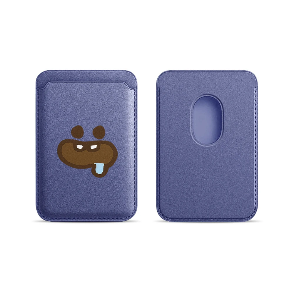 Foodie Cartoon Leder-Kartenetui Handyhülle Kartenhalter für Magnetische Hülle Geeignet für alle iPhone Magsafe Karten-Handy-Rückseiten-Taschen – Detail 20