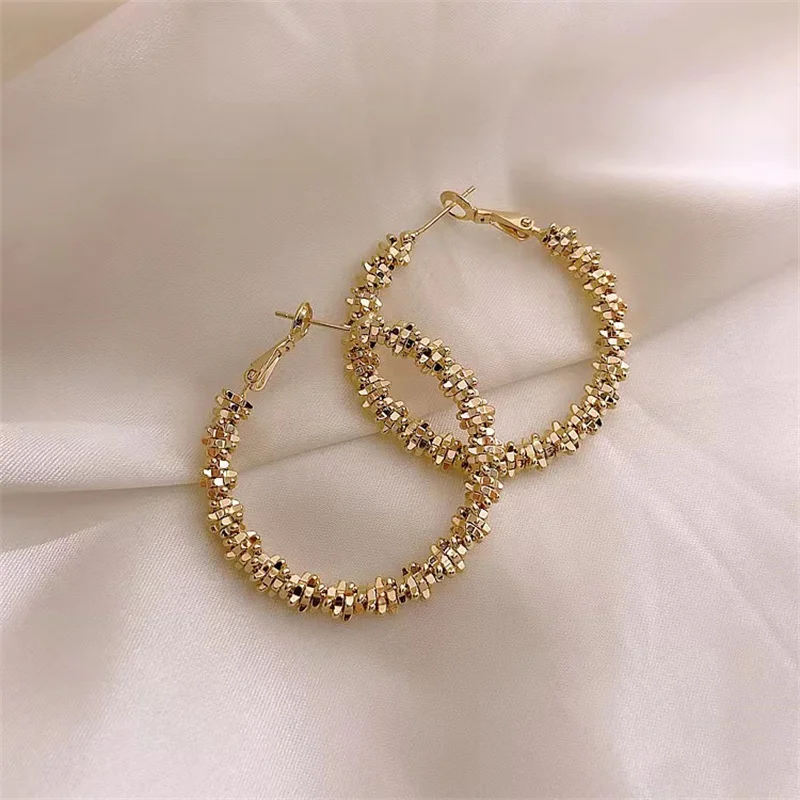 BYSPT Luxury Waterdrop Earrings Gray Crystal Oval Stud Earring for Women Piercing Jewelry