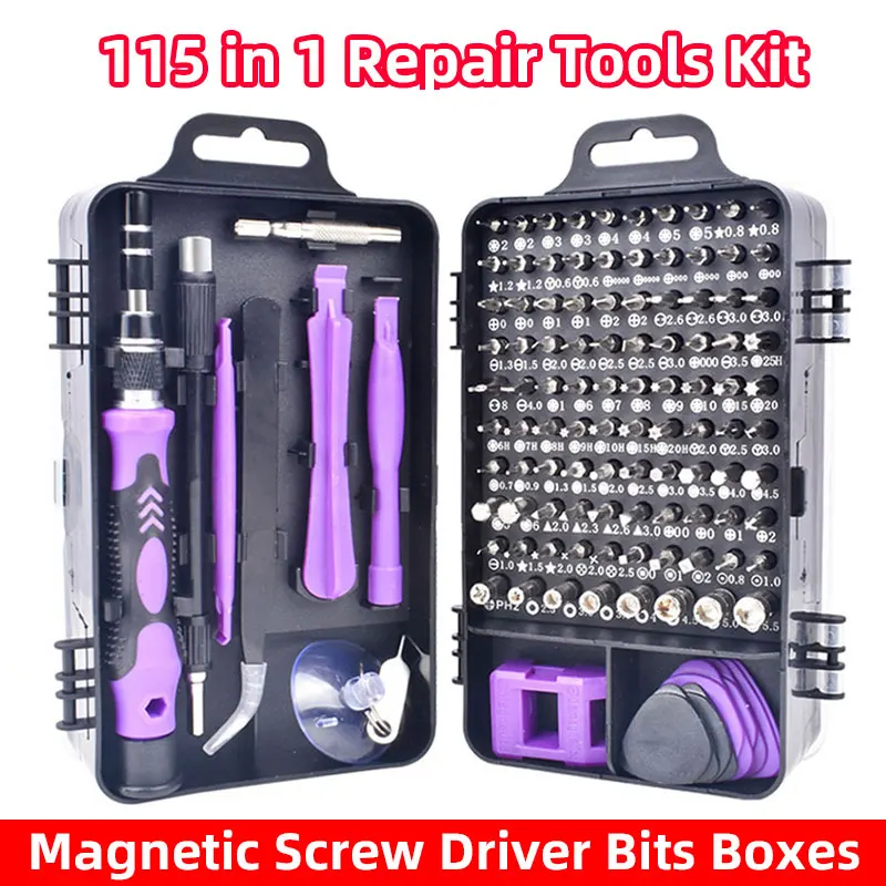 

115 in 1 Electronics Screwdrver Set Precision Screwdriver Tools Nut Driver Professional Magnetic Repair Hand Tool Laptop Repair