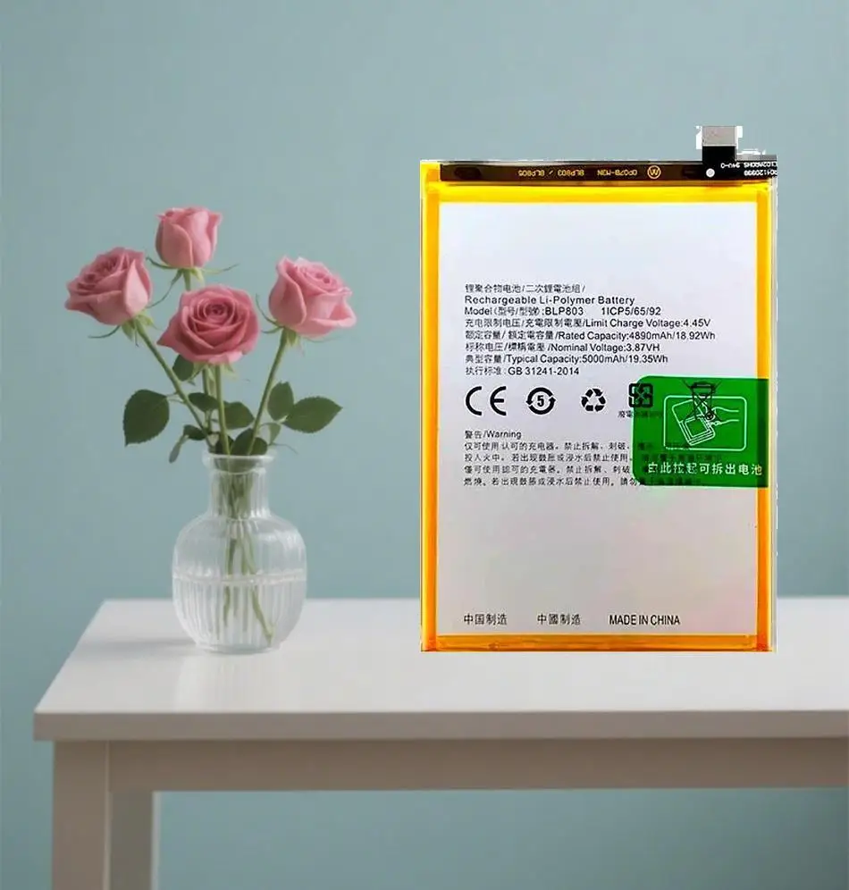 

BLP803 5000Mah Reliable Power For Oppo Realme C17 V3 Q3i 7I Safe Mobile Phone Battery