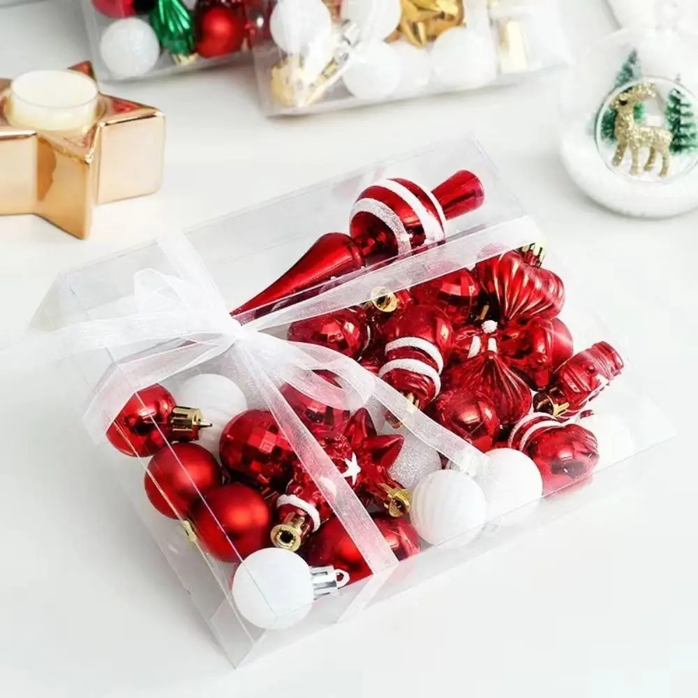 Exquisite Christmas Ball Ornaments Unique DIY Crafts Christmas Hanging Balls Plastic Reusable Christmas Tree Pendant