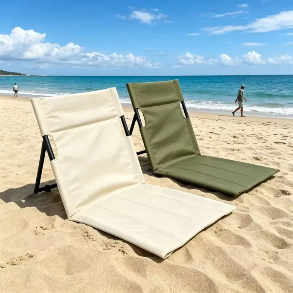 Folding Fishing Chair Portable Lightweight Low Profile Beach Lounge Seat for Outdoor Camping Picnic Hiking Travel Fishing Chair