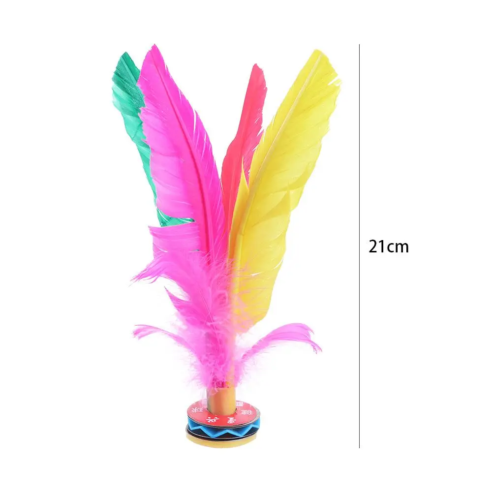 Durable Feathers Outdoor Colorful Sport Training Kick Shuttlecock Foot Sports Chinese Jianzi