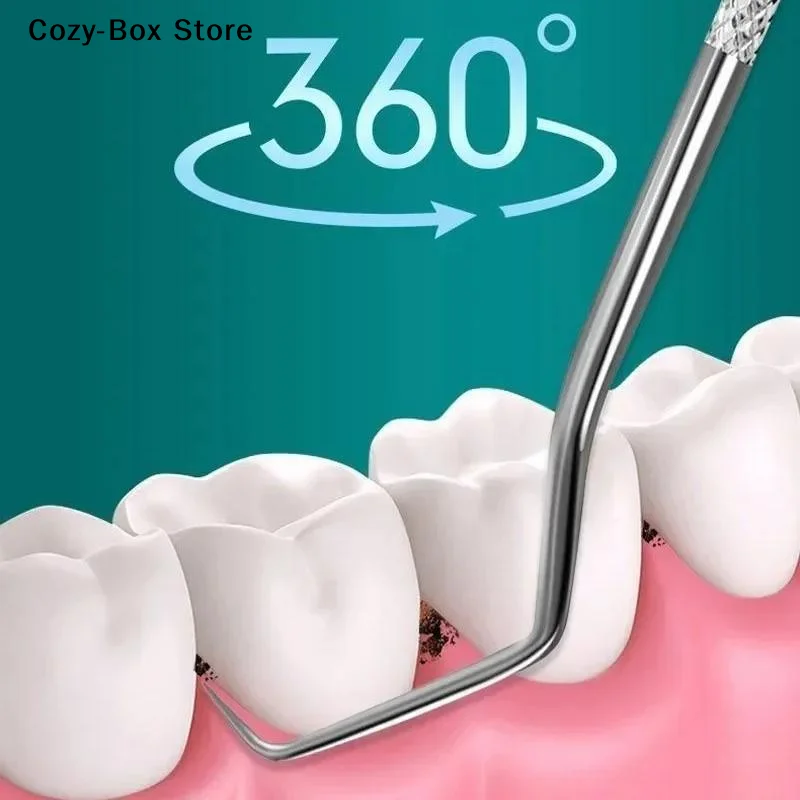 [ZY]Stainless Steel Toothpick Set Tooth Flossing Reusable Toothpicks Portable Toothpick Floss Teeth Cleaner Oral Cleaning[ZY]
