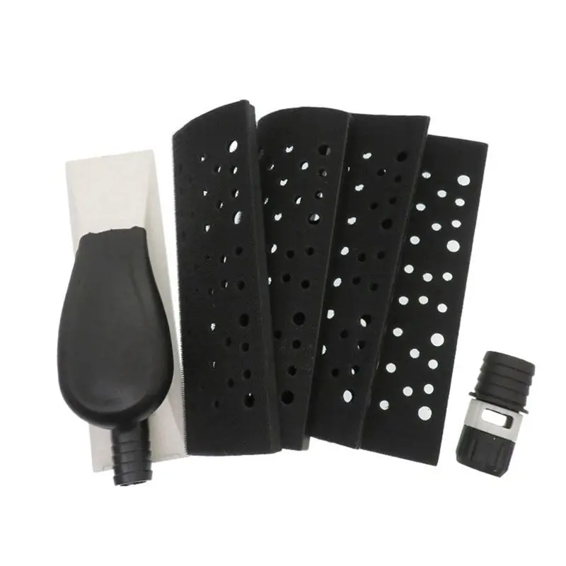 

Шлифовальный блок BAAJ-200 X 70 мм с вакуумным отводом пыли, губчатая насадка, черный пластик, для полировки дерева и автомобилей