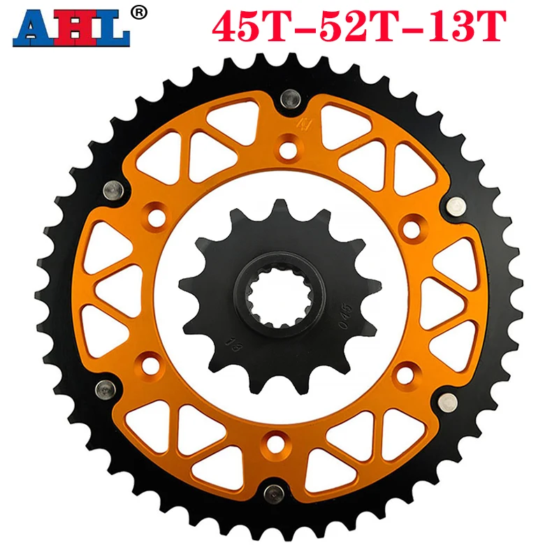 Motorcycle 45T~52T 13T Front & Rear Sprocket For KAWASAKI KLX400SR A1 2003 KLX400R B1 B2 2003 2004 KLX400 SR KLX 400 KLX400B1