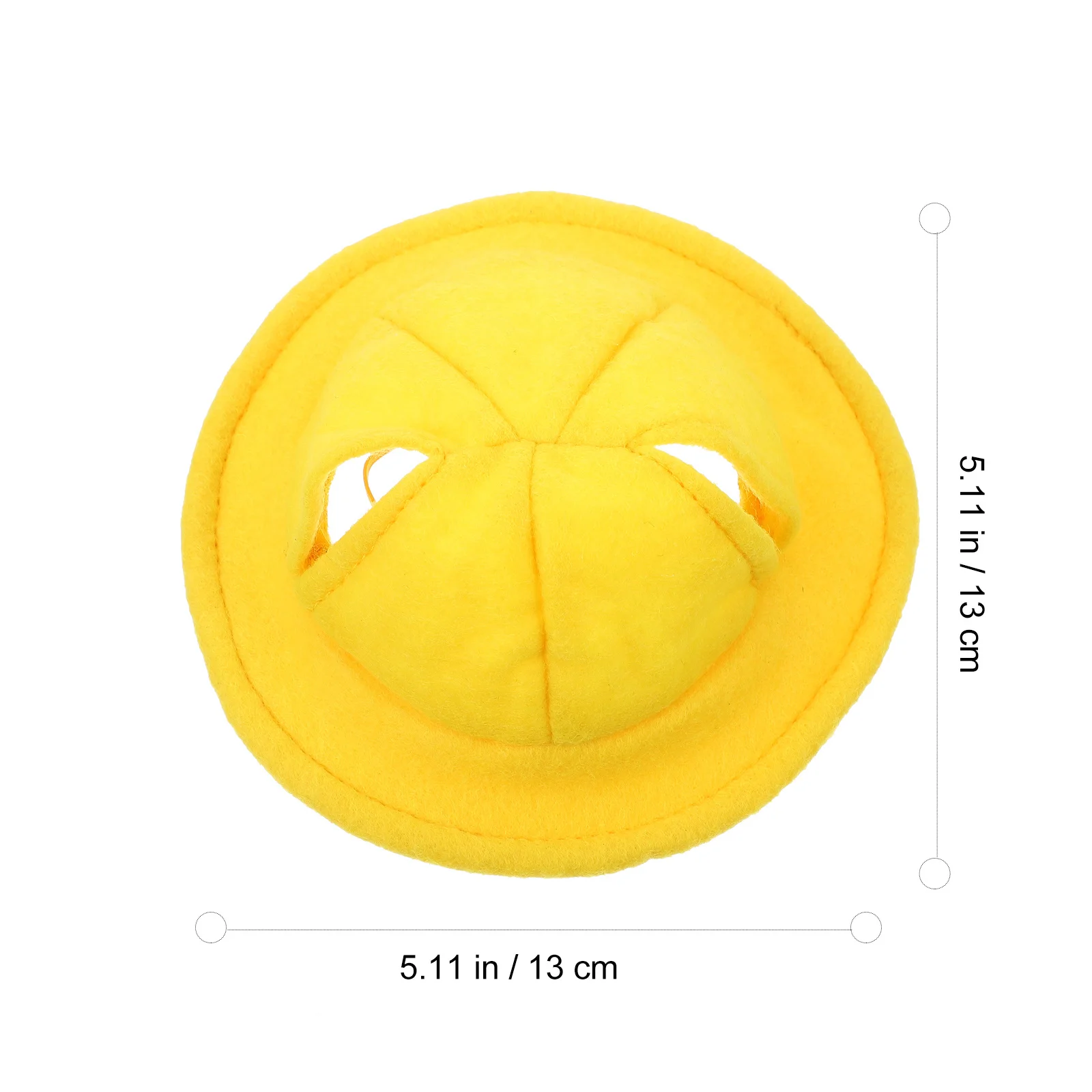 

Mini Pet Yellow Hat Soft Felt Material Small Animal Head Cover Bunny Hat Cute Pet Clothes Accessory Party Decor