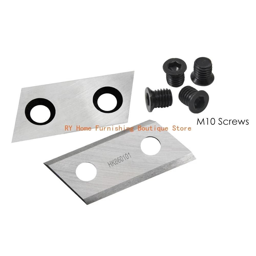 Garden Shredder Blade Chipper Knife with Screws, Fit Eco ES1600 McCulloch MCS2001, Sturm Wolf, BG-KS 2040, New, 2Pcs